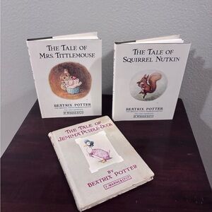 Beatrix Potter Hardcover Mini Books Set of 3.